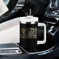 250th Anniversary Tumbler With Handle 1776 2026 250 Years Birthday Patriotic Camouflage USA Flag
