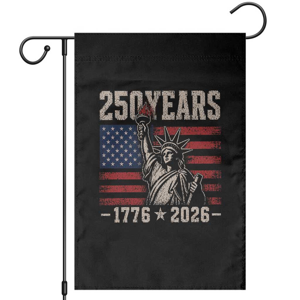 USA Independence 250th Anniversary Garden Flag Patriotic Lady Liberty American Flag 250 Years 1776 2026
