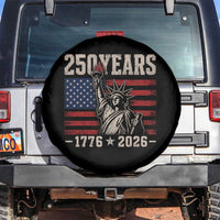 USA Independence 250th Anniversary Spare Tire Cover Patriotic Lady Liberty American Flag 250 Years 1776 2026