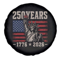 USA Independence 250th Anniversary Spare Tire Cover Patriotic Lady Liberty American Flag 250 Years 1776 2026