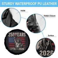 USA Independence 250th Anniversary Spare Tire Cover Patriotic Lady Liberty American Flag 250 Years 1776 2026
