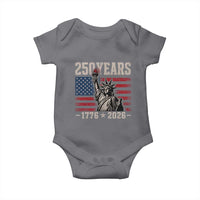 USA Independence 250th Anniversary Baby Onesie Patriotic Lady Liberty American Flag 250 Years 1776 2026