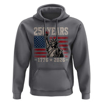 USA Independence 250th Anniversary Hoodie Patriotic Lady Liberty American Flag 250 Years 1776 2026