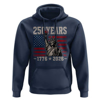 USA Independence 250th Anniversary Hoodie Patriotic Lady Liberty American Flag 250 Years 1776 2026