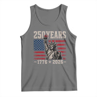 USA Independence 250th Anniversary Tank Top Patriotic Lady Liberty American Flag 250 Years 1776 2026