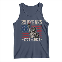 USA Independence 250th Anniversary Tank Top Patriotic Lady Liberty American Flag 250 Years 1776 2026