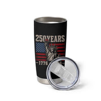 USA Independence 250th Anniversary Tumbler Cup Patriotic Lady Liberty American Flag 250 Years 1776 2026