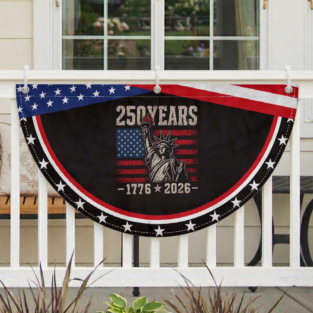 USA Independence 250th Anniversary Patriotic Fan Flag Lady Liberty American Flag 250 Years 1776 2026