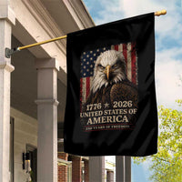 250 Anniversary USA Flag Garden Flag Vintage Bald Eagle Patriotic 1776 2026 250 Years Birthday