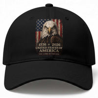250 Anniversary USA Flag Baseball Cap Vintage Bald Eagle Patriotic 1776 2026 250 Years Birthday