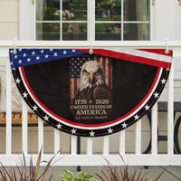 250 Anniversary USA Flag Patriotic Fan Flag Vintage Bald Eagle 1776 2026 250 Years Birthday