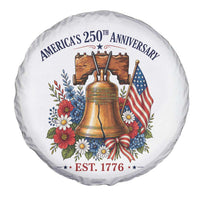 250 Anniversary Spare Tire Cover Floral Liberty Bell USA 250th American 4th July 2026