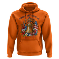 250 Anniversary Hoodie Floral Liberty Bell USA 250th American 4th July 2026