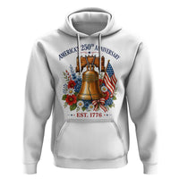 250 Anniversary Hoodie Floral Liberty Bell USA 250th American 4th July 2026