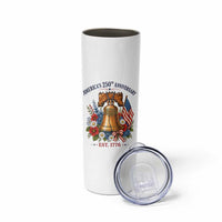 250 Anniversary Skinny Tumbler Floral Liberty Bell USA 250th American 4th July 2026