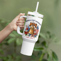 250 Anniversary Tumbler With Handle Floral Liberty Bell USA 250th American 4th July 2026