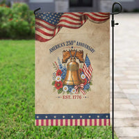 250 Anniversary Patriotic Garden Flag Floral Liberty Bell USA 250th American 4th July 2026