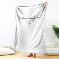 Motherhood Is Kingdom Work Throw Blanket Christian Mom Floral Mama Mothers Day