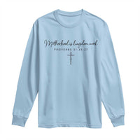 Motherhood Is Kingdom Work Long Sleeve Shirt Christian Mom Floral Mama Mothers Day