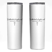Motherhood Is Kingdom Work Skinny Tumbler Christian Mom Floral Mama Mothers Day