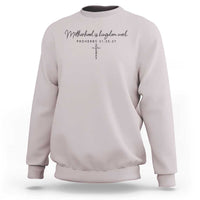 Motherhood Is Kingdom Work Sweatshirt Christian Mom Floral Mama Mothers Day