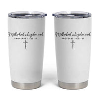 Motherhood Is Kingdom Work Tumbler Cup Christian Mom Floral Mama Mothers Day