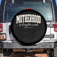 Motherhood Is Kingdom Work Spare Tire Cover Cute Christian Mom Mothers Day Floral Jesus
