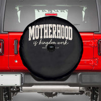 Motherhood Is Kingdom Work Spare Tire Cover Cute Christian Mom Mothers Day Floral Jesus