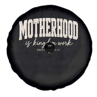 Motherhood Is Kingdom Work Spare Tire Cover Cute Christian Mom Mothers Day Floral Jesus