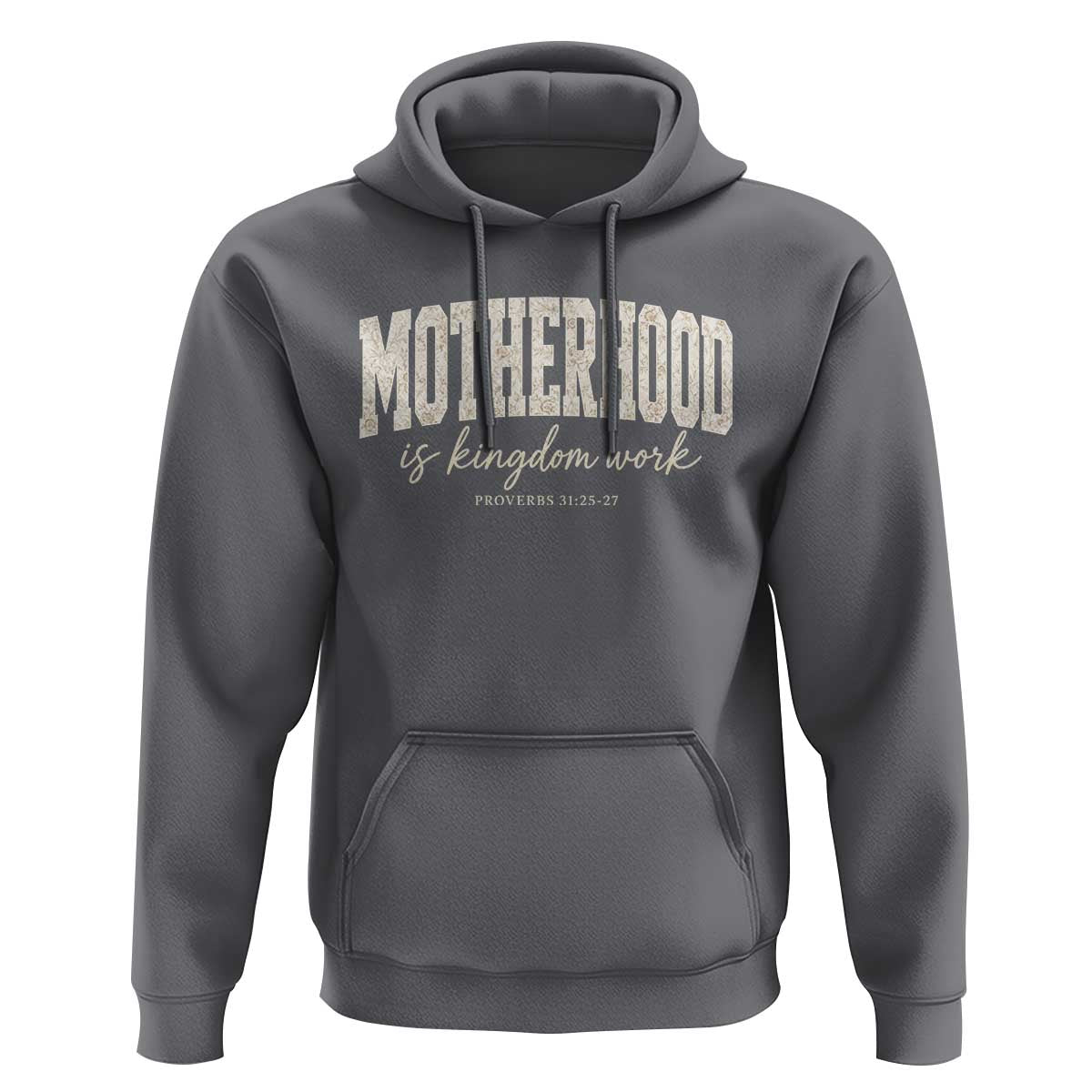Motherhood Is Kingdom Work Hoodie Cute Christian Mom Mothers Day Floral Jesus