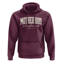 Motherhood Is Kingdom Work Hoodie Cute Christian Mom Mothers Day Floral Jesus