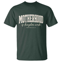 Motherhood Is Kingdom Work T Shirt Cute Christian Mom Mothers Day Floral Jesus