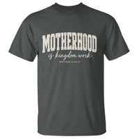 Motherhood Is Kingdom Work T Shirt Cute Christian Mom Mothers Day Floral Jesus