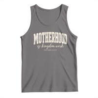 Motherhood Is Kingdom Work Tank Top Cute Christian Mom Mothers Day Floral Jesus