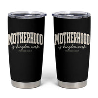 Motherhood Is Kingdom Work Tumbler Cup Cute Christian Mom Mothers Day Floral Jesus
