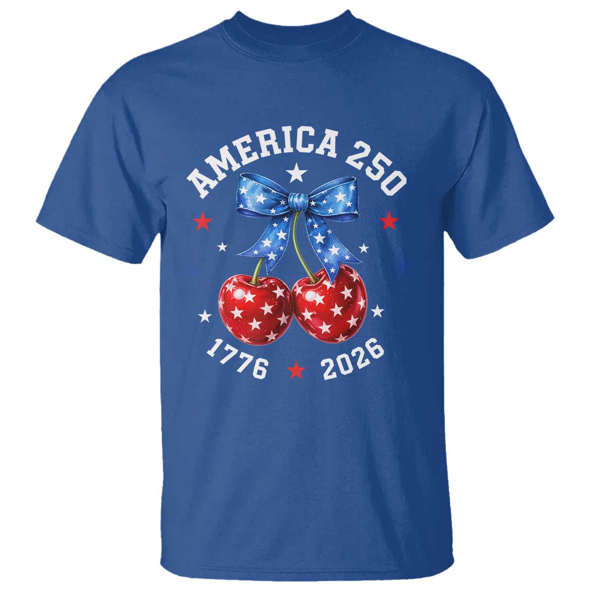 250 Anniversary USA T Shirt Cherry Coquette Bow 4th Of July 1776 2026 250th Birthday