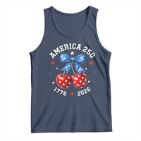 250 Anniversary USA Tank Top Cherry Coquette Bow 4th Of July 1776 2026 250th Birthday