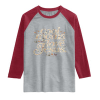Cool Moms Love Jesus Raglan Shirt Vintage Floral Boho Wildflower Christian Mama Mothers Day