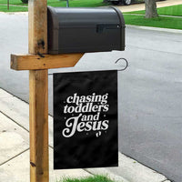Christian Mom Garden Flag Chasing Jesus And Toddlers