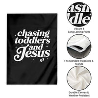 Christian Mom Garden Flag Chasing Jesus And Toddlers