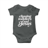 Christian Mom Baby Onesie Chasing Jesus And Toddlers