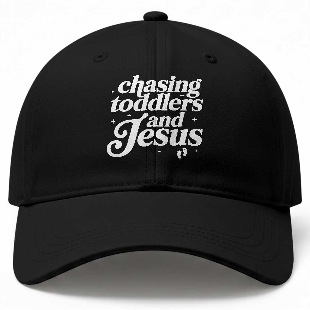 Christian Mom Baseball Cap Chasing Jesus And Toddlers