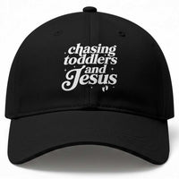 Christian Mom Baseball Cap Chasing Jesus And Toddlers