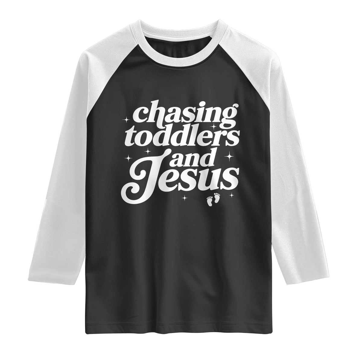 Christian Mom Raglan Shirt Chasing Jesus And Toddlers