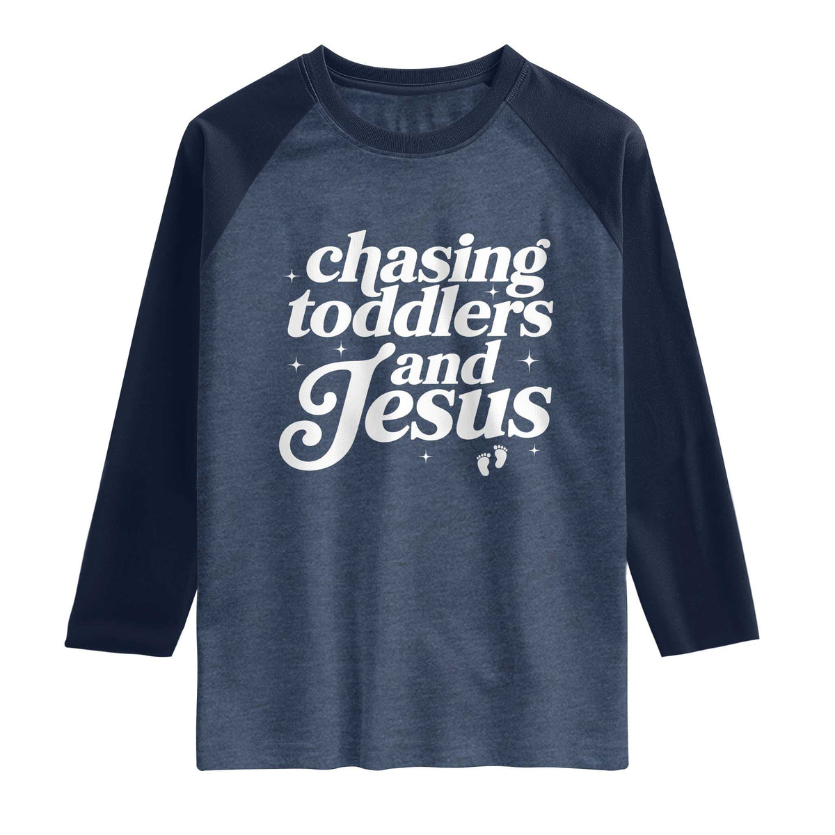 Christian Mom Raglan Shirt Chasing Jesus And Toddlers