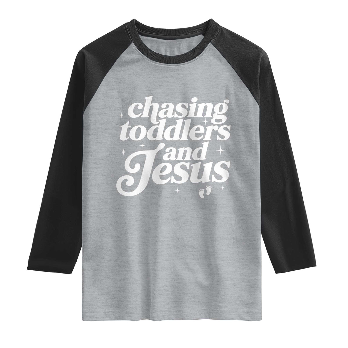 Christian Mom Raglan Shirt Chasing Jesus And Toddlers