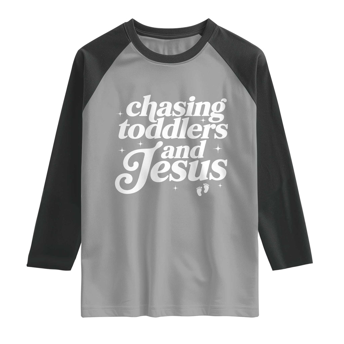 Christian Mom Raglan Shirt Chasing Jesus And Toddlers