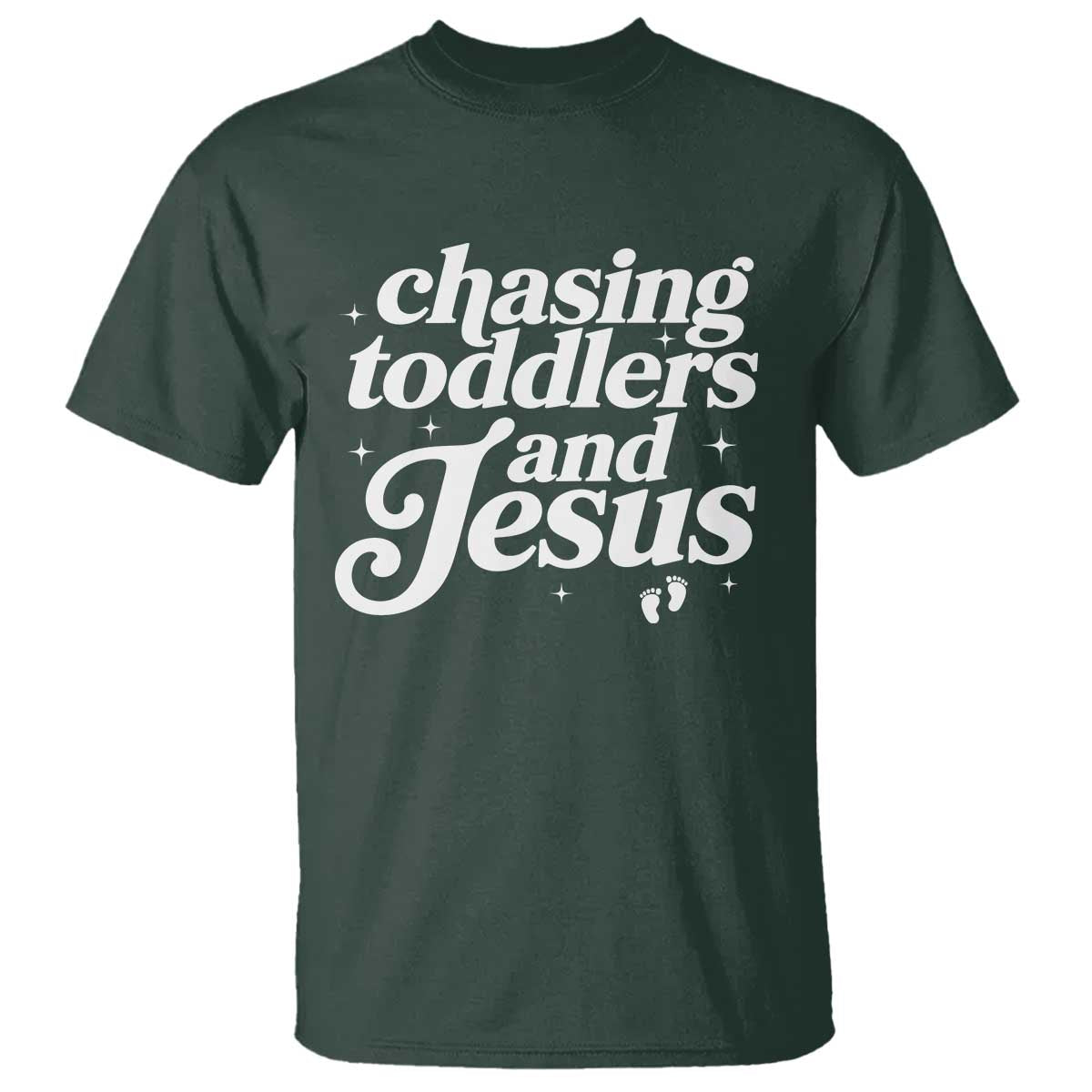 Christian Mom T Shirt Chasing Jesus And Toddlers