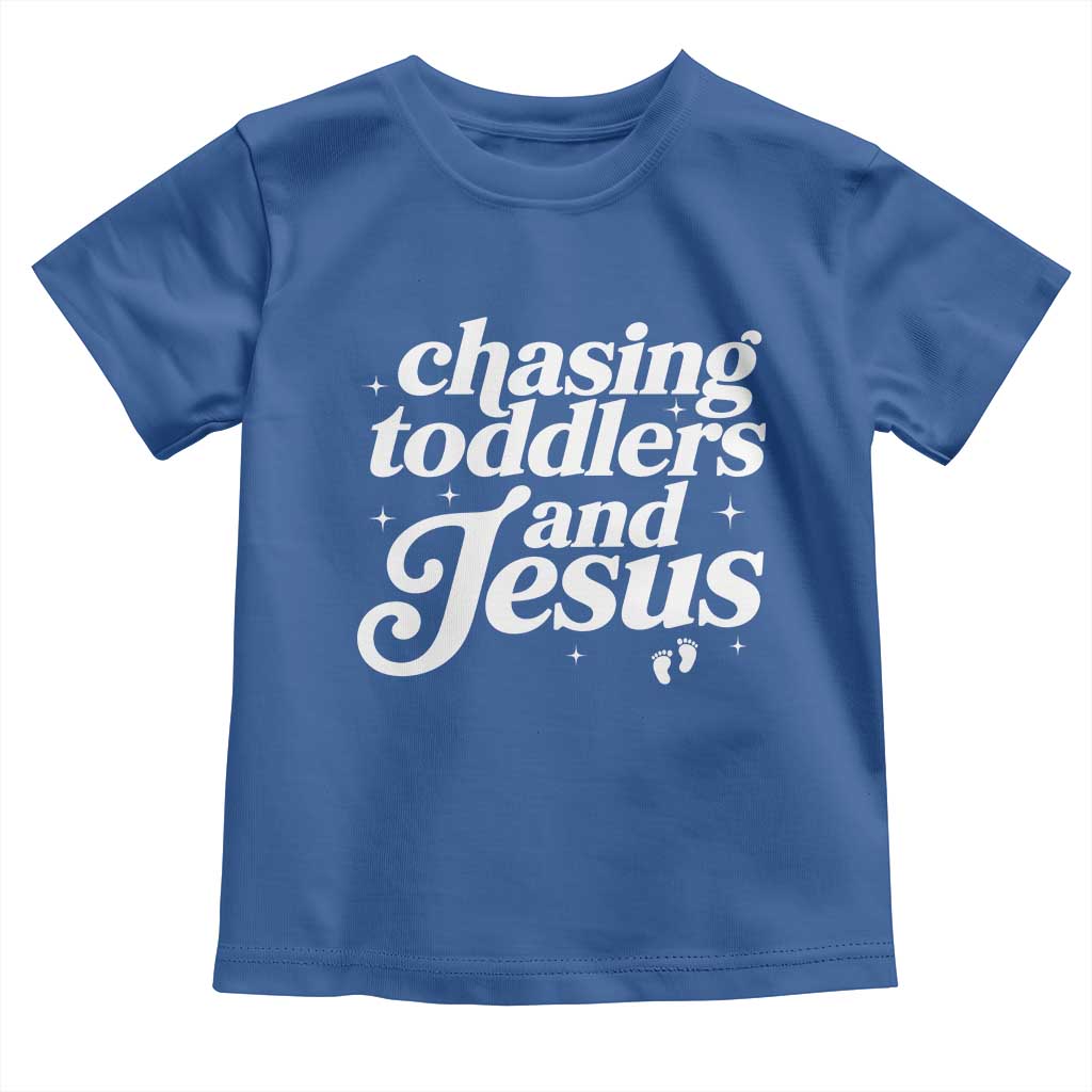 Christian Mom Toddler T Shirt Chasing Jesus And Toddlers