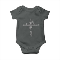 Motherhood Is Kingdom Work Baby Onesie Floral Cross Christian Mama Mothers Day